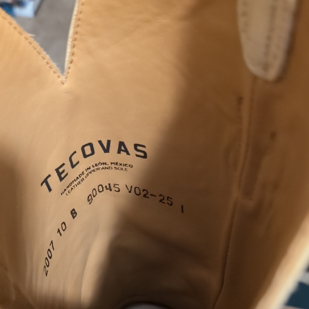 Tecovas Cream Western Heeled Boots - Picture 4 of 6
